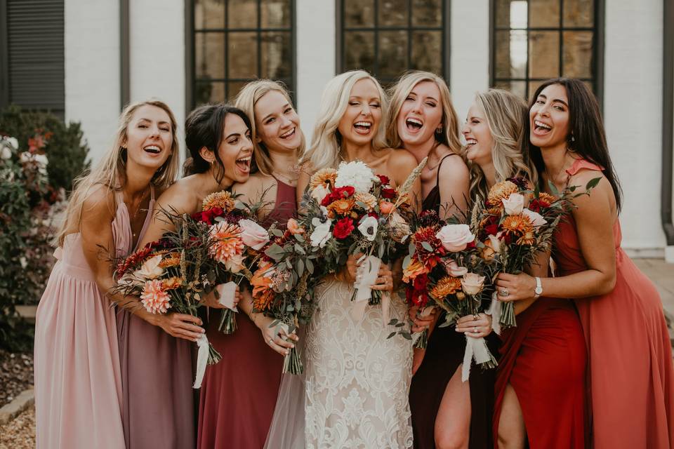 Mismatched Bridesmaid Dresses