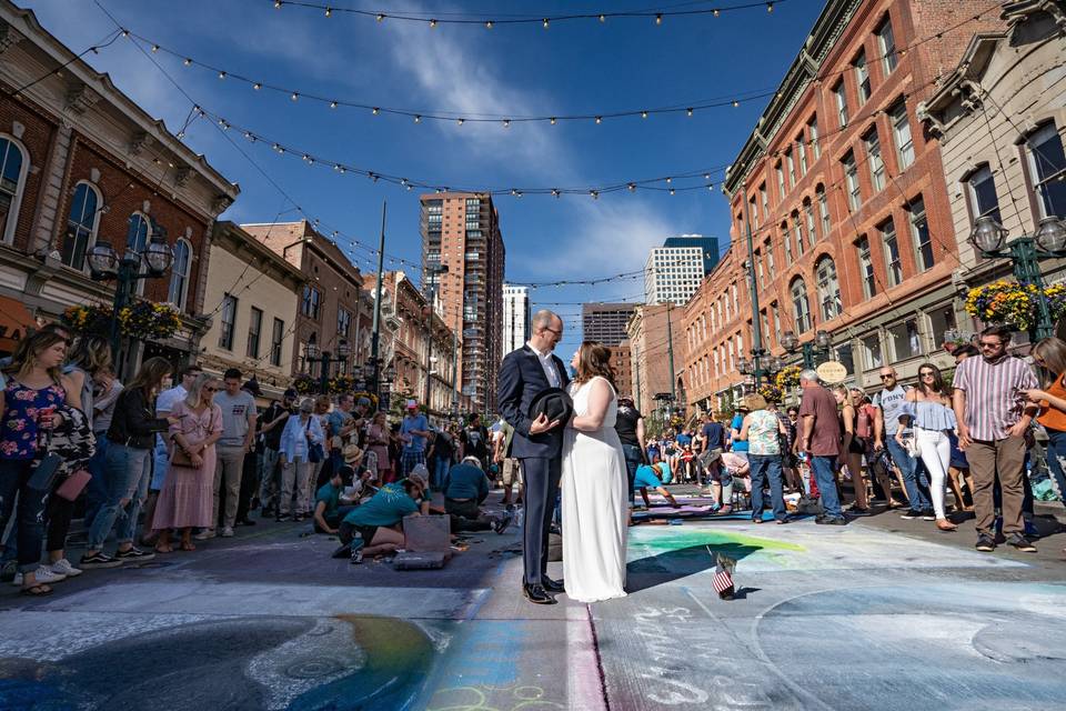 Larimer Street Bride & Groom