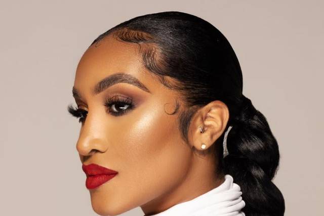 Glam makeup