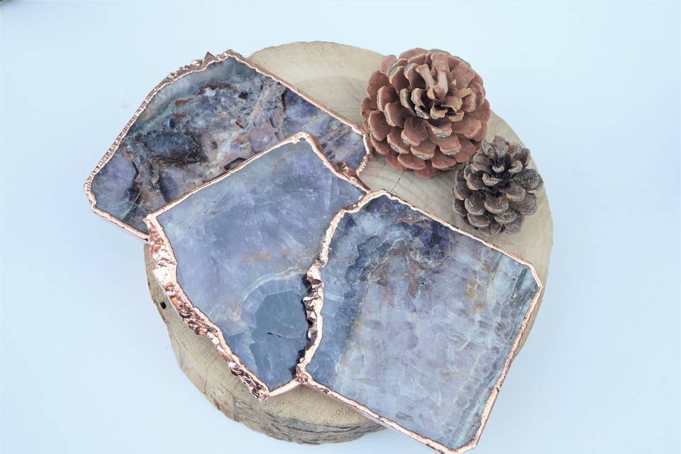 Amethyst Coaster set