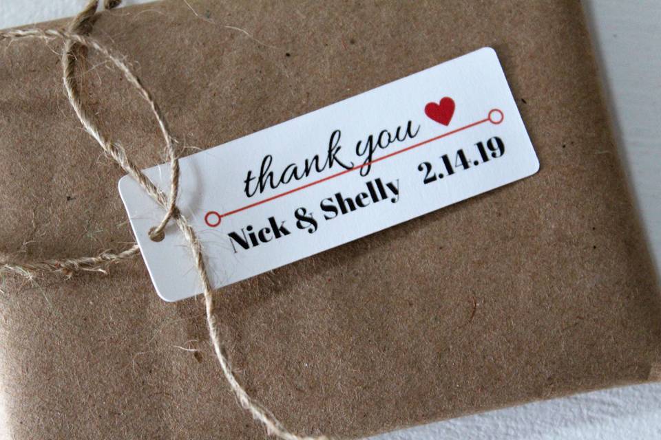 Customized gift tags