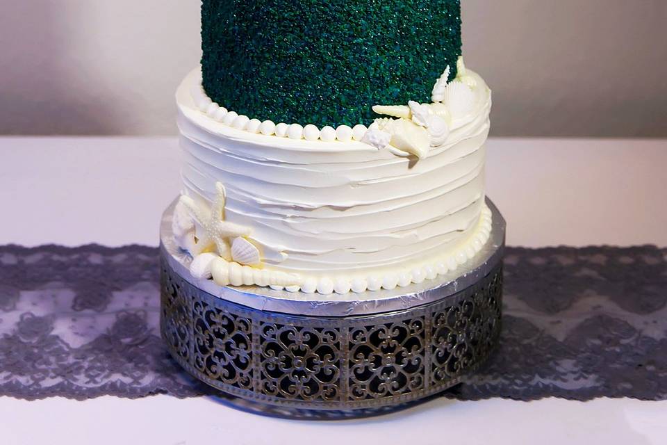 Emerald green middle layer