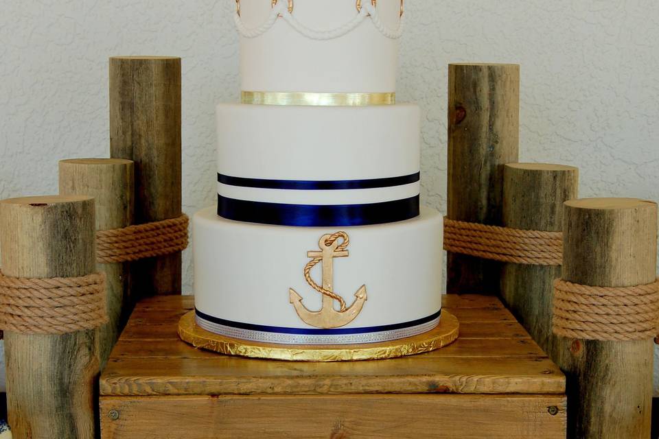 Navy blue ribbon bands