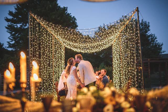 A tent of lights