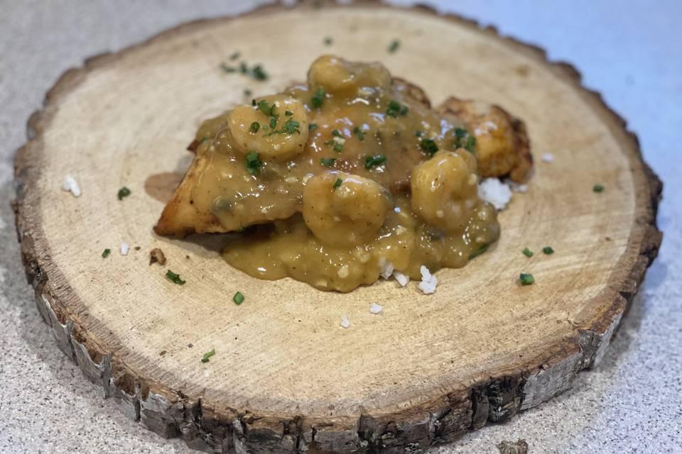 Blackened Chicken with Étouffé