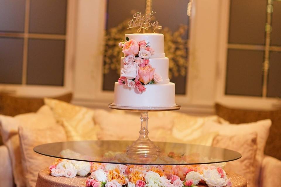 3 layer wedding cake