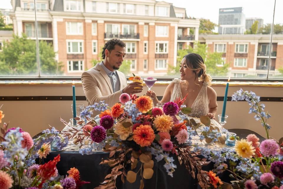 Floral Sweetheart Table