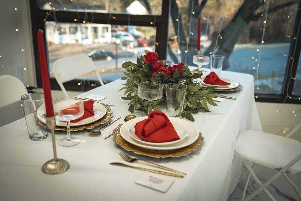 Red & Gold Table