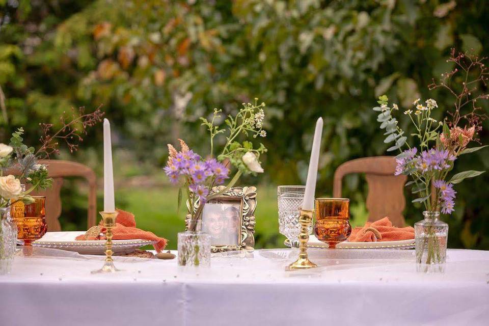 Garden-Inspired Reception Tabl