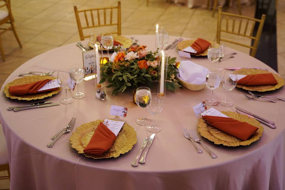 Terracotta Reception Design