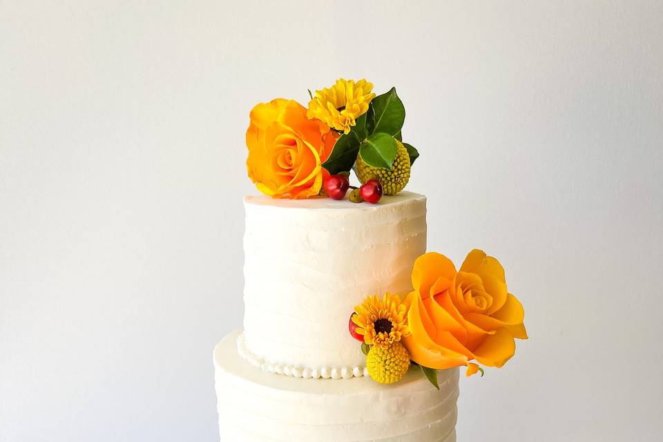 Two tiered cake