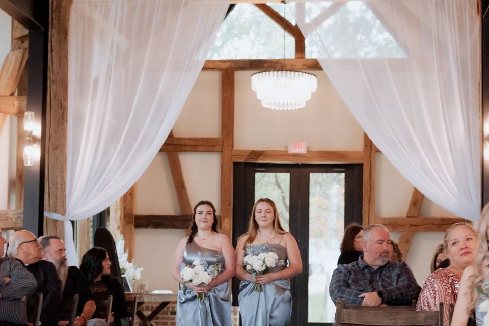 Bridesmaids/Atrium with Drapes