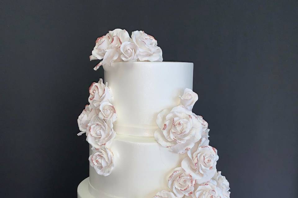 Four tier buttercream cake