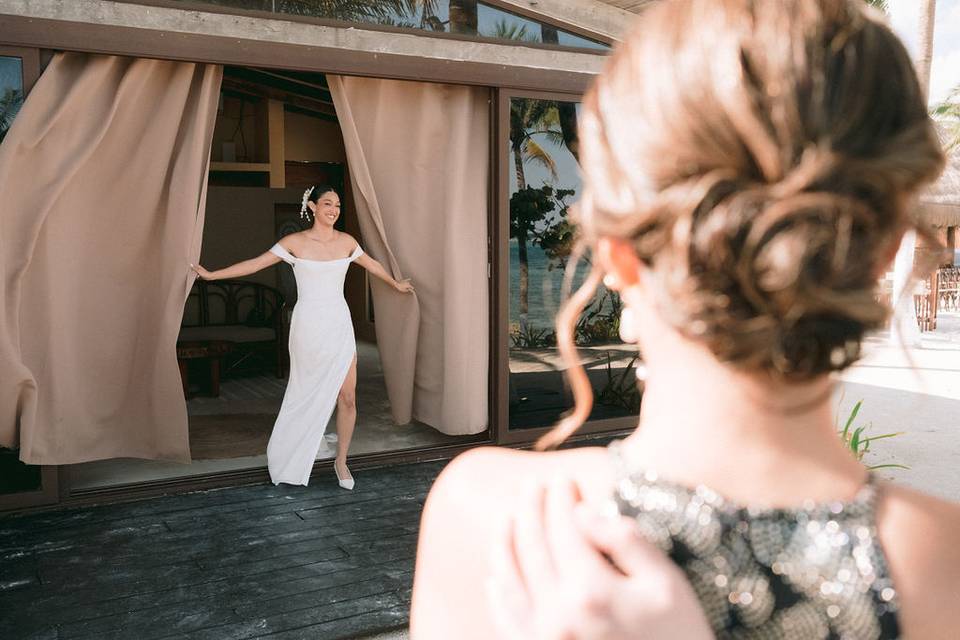 The bride is ready