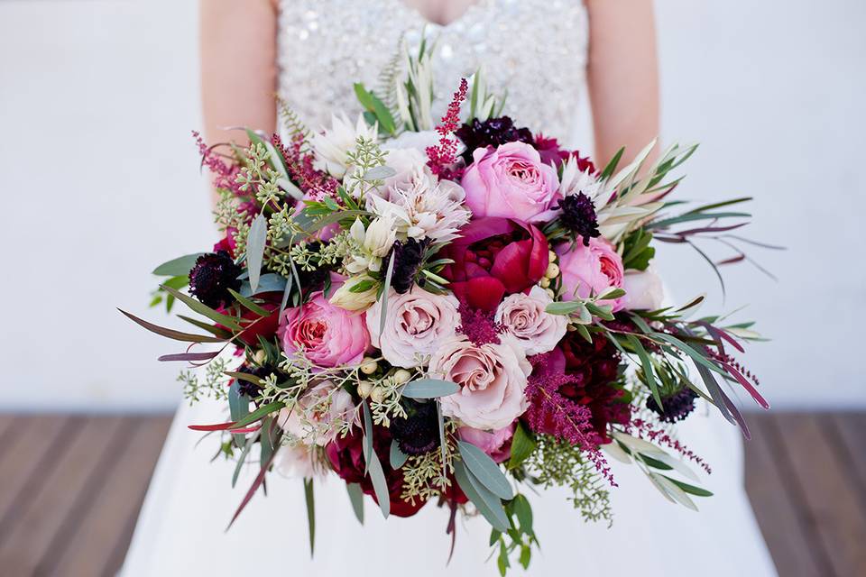 Dark colored bouquet