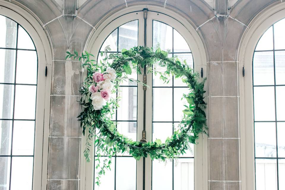 Hanging wreath