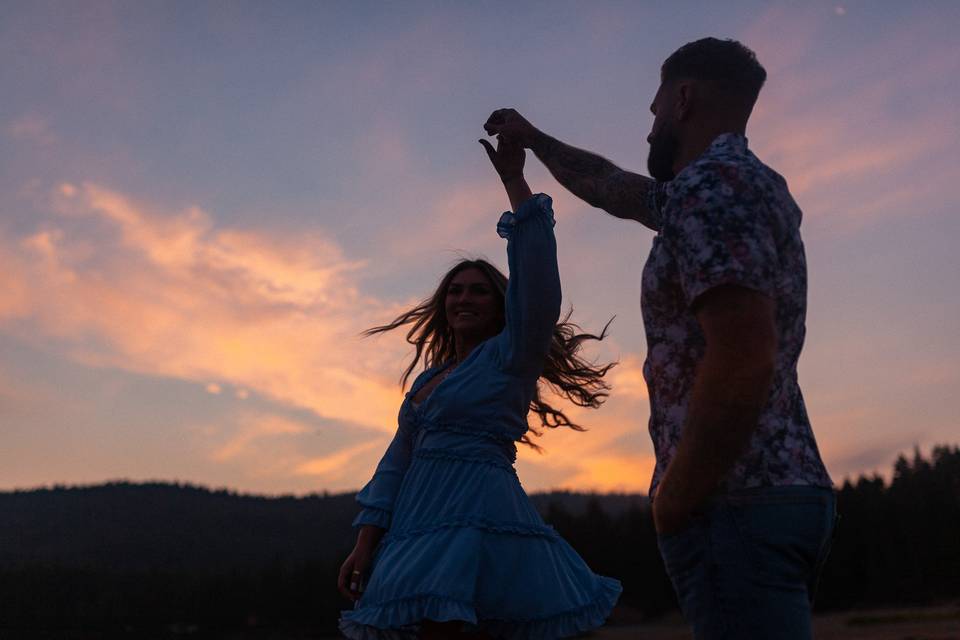 Sunrise engagement shoot