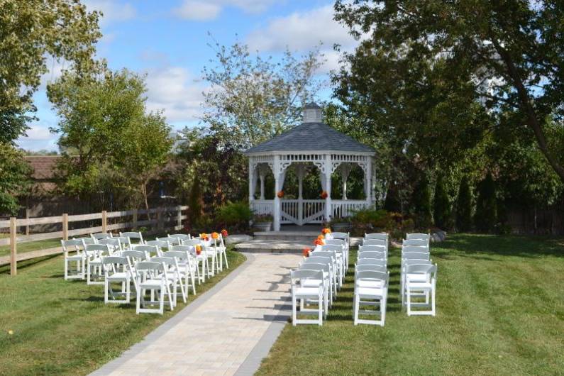 Wedding ceremony area