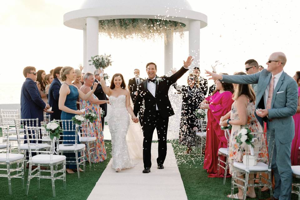 Newlyweds in the Caribbean