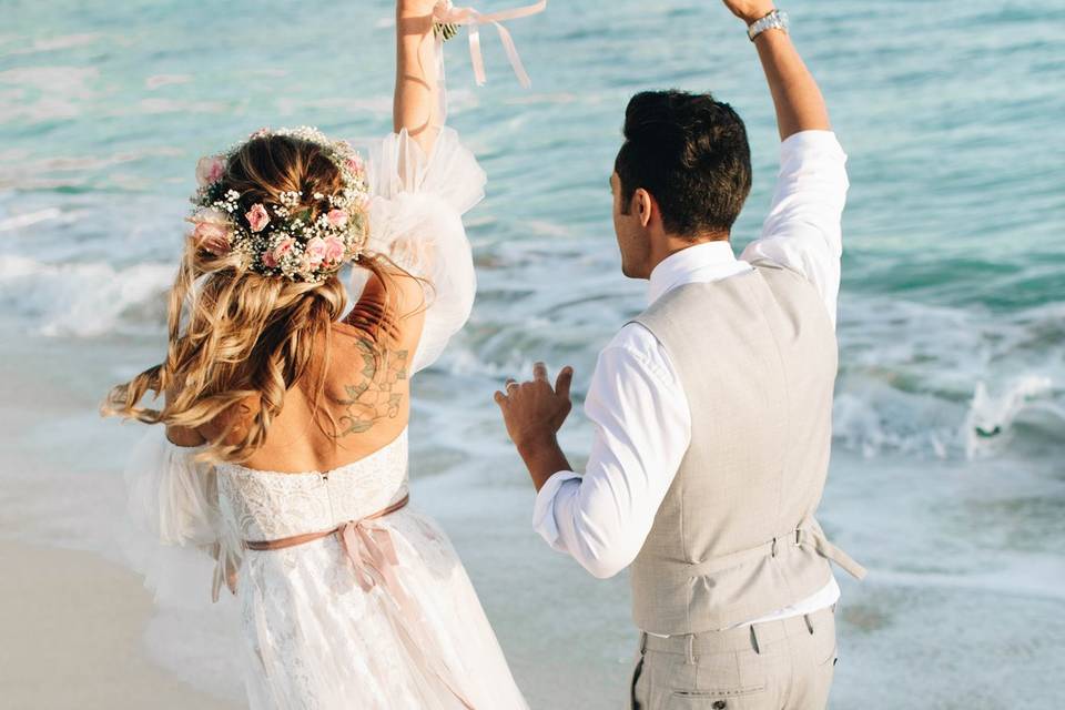 Beach Caribbean wedding
