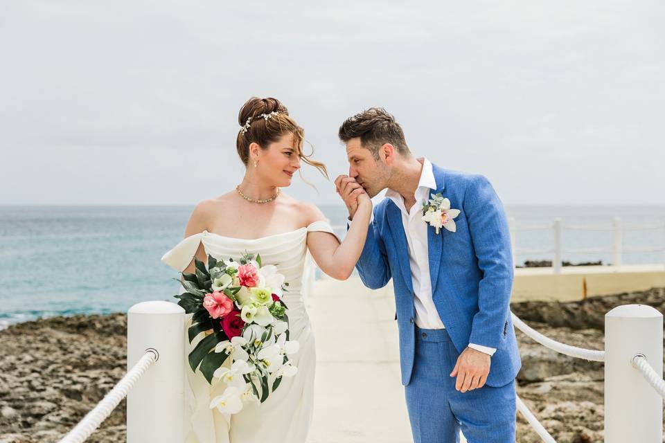 Oceanfront Couple Moments