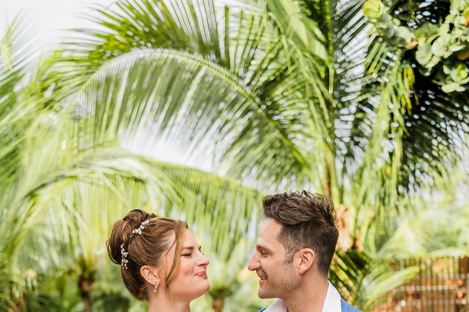 Newlyweds in the Caribbean