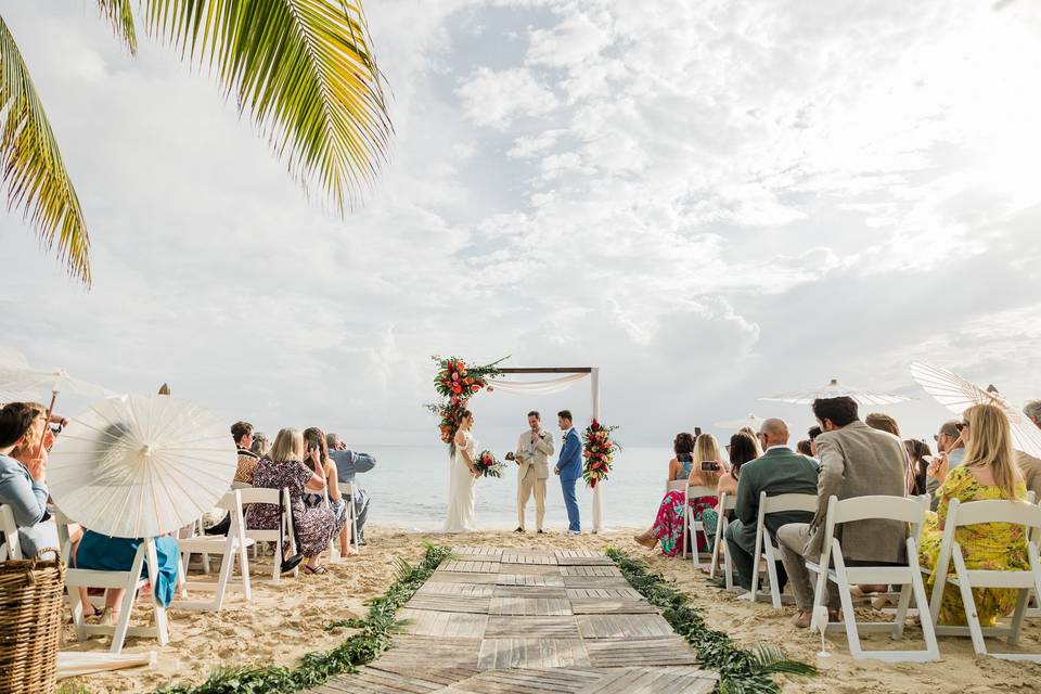 Beach Caribbean wedding