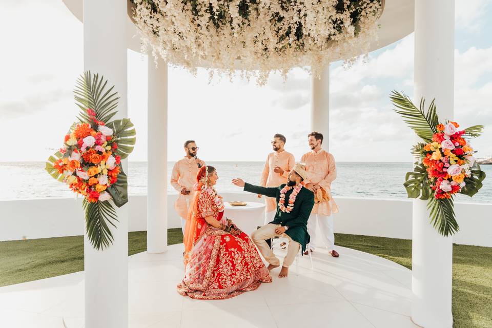 Caribbean bengali wedding