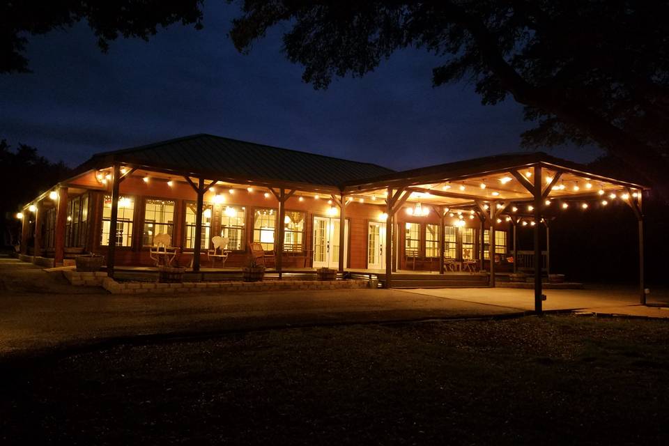 Outback Hall at night