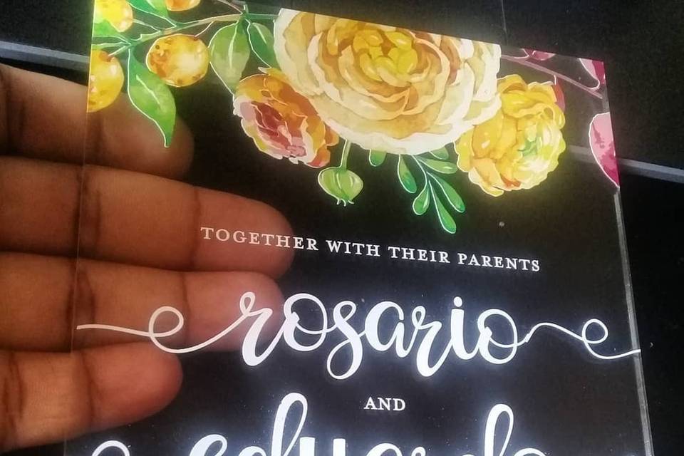 Acrylic Invitations