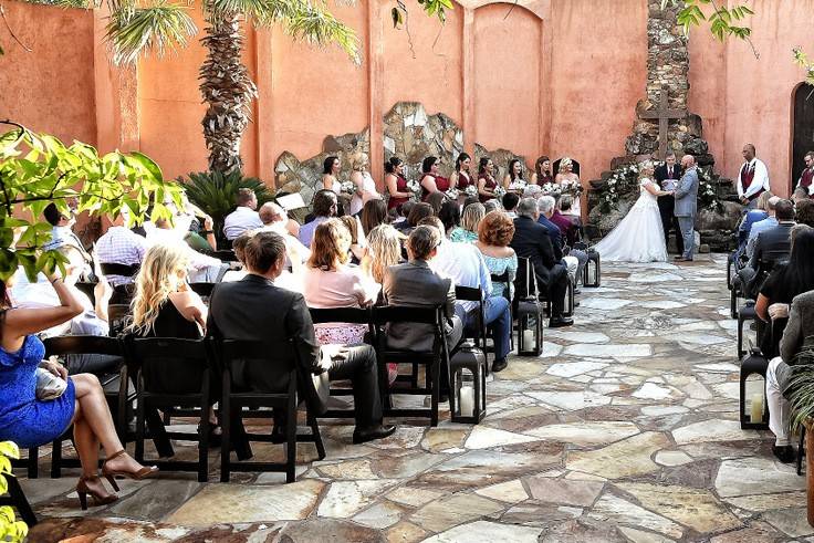 Ceremony site at Agave Estates