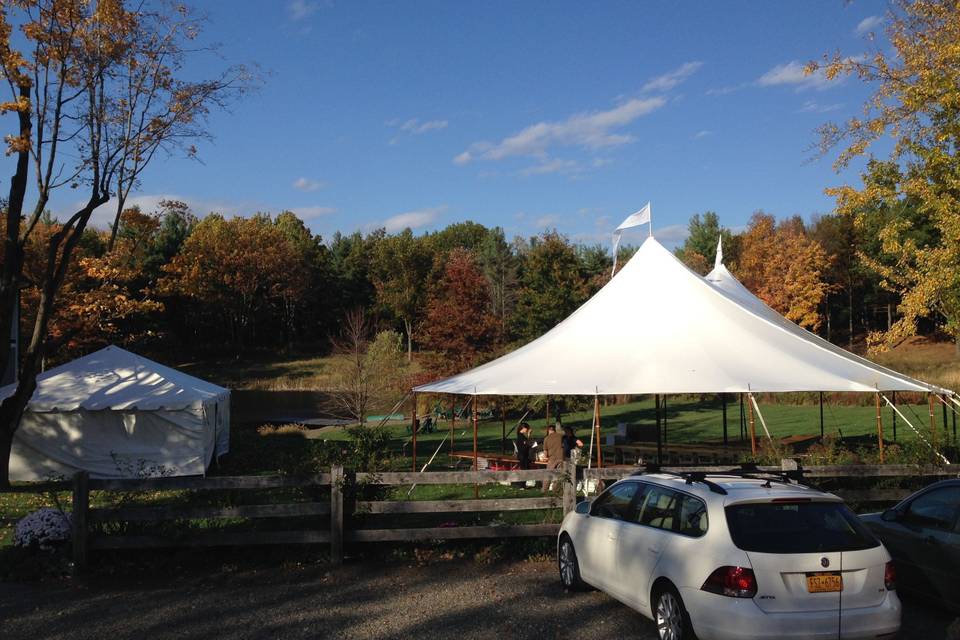 Tent for the reception