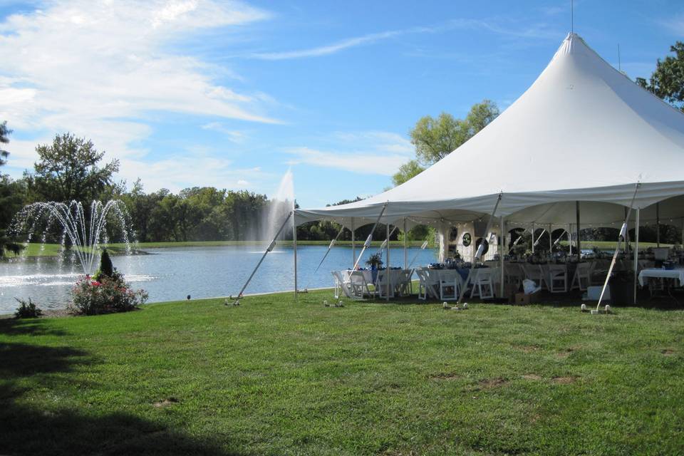 Tent reception venue