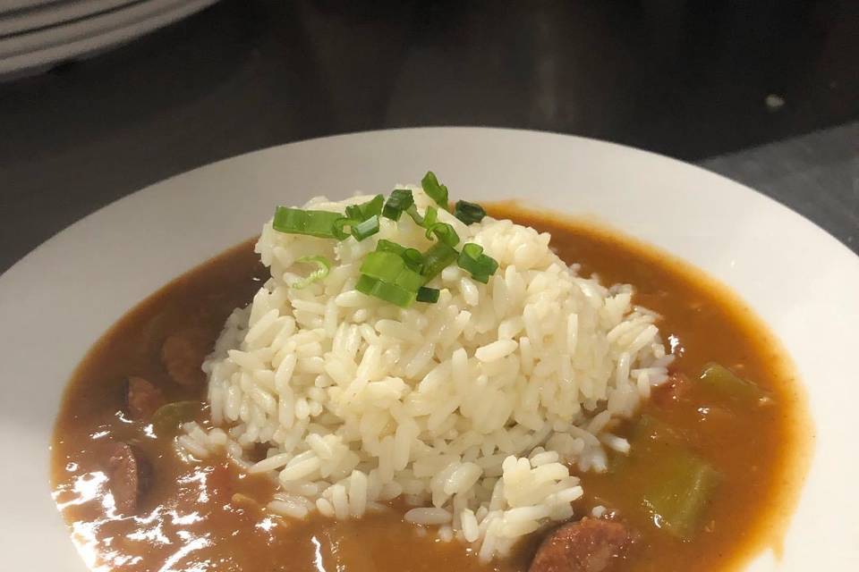 Chicken n sausage gumbo