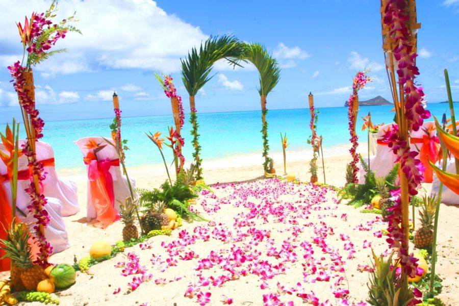 Wedding venue aisle