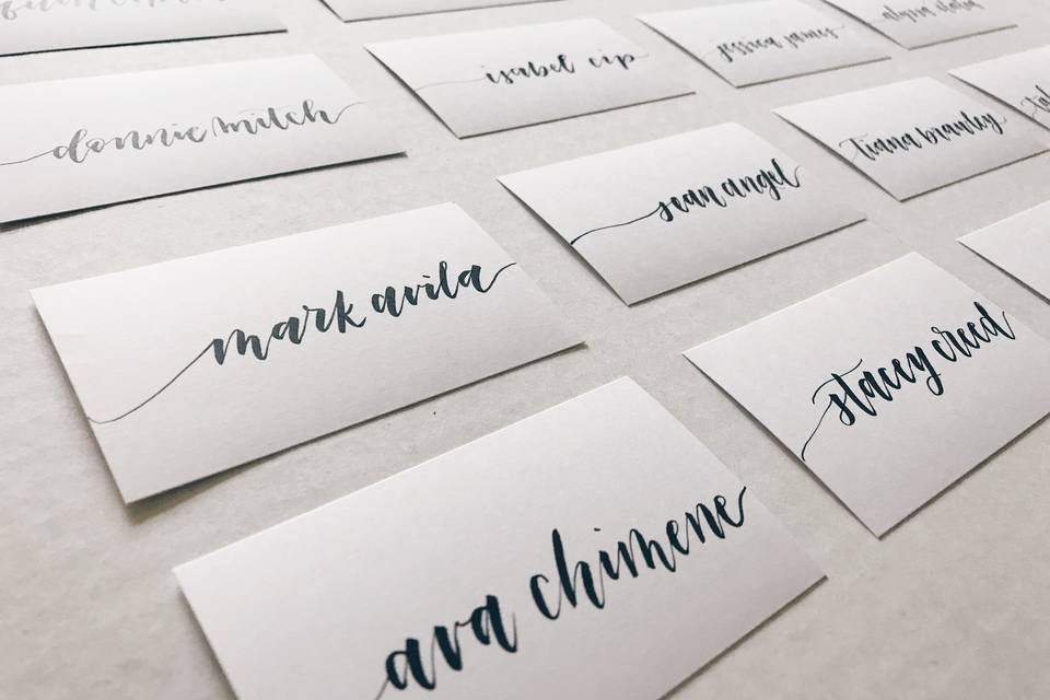 Minimalist Name Cards