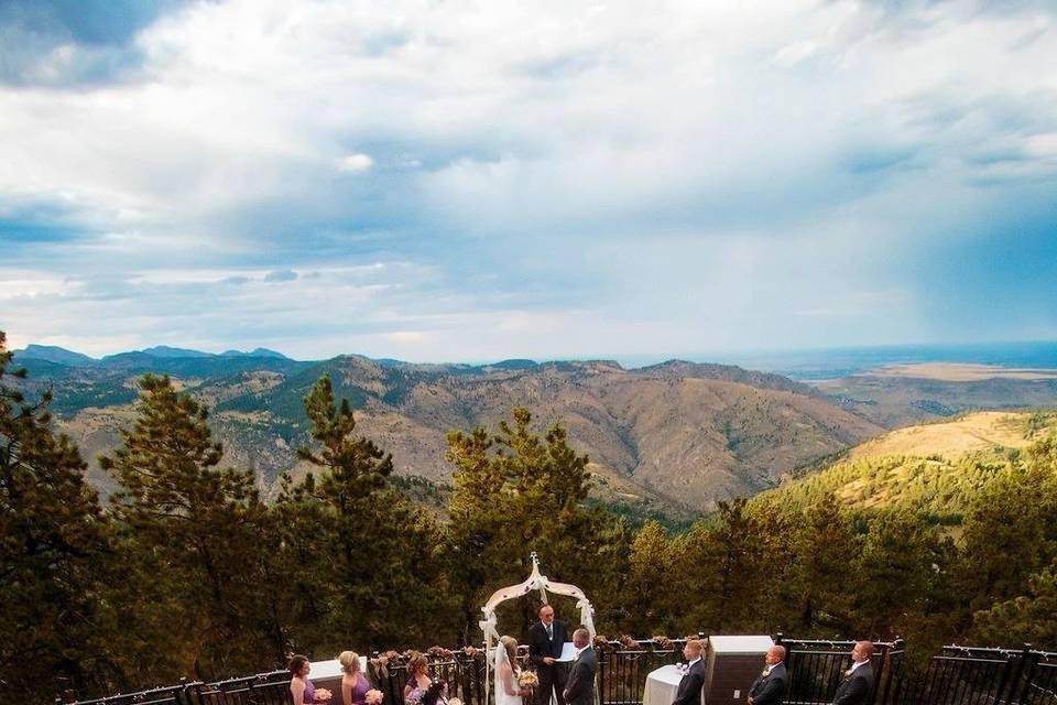 Arial View of Canyon Ceremony