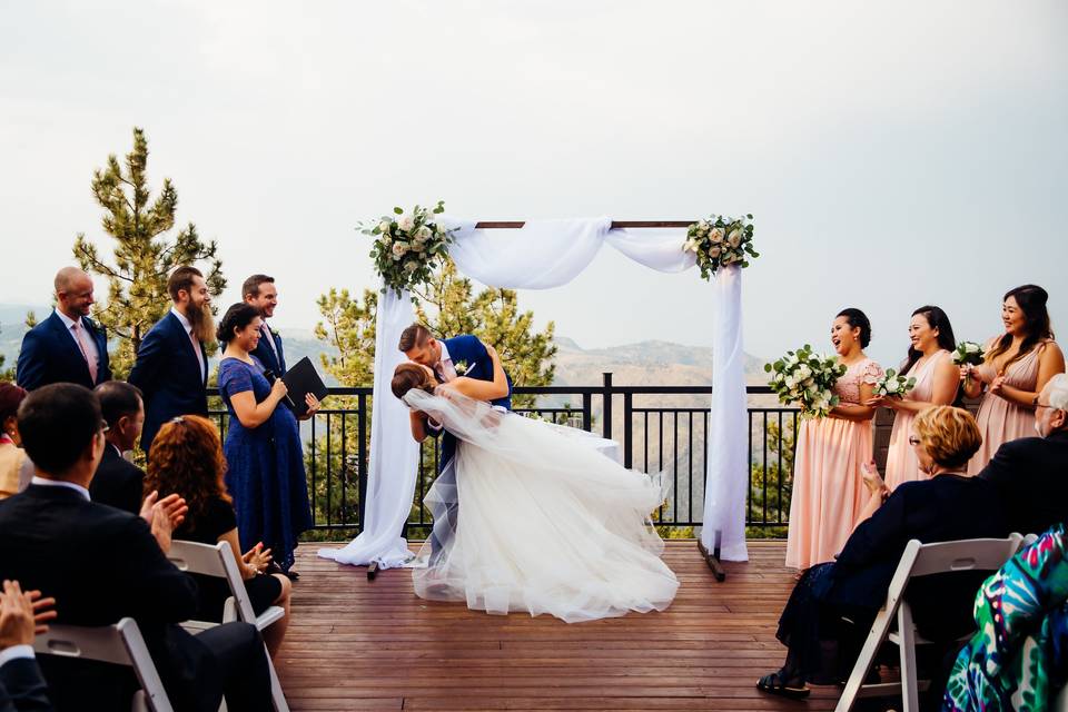 First Kiss as Husband & Wife