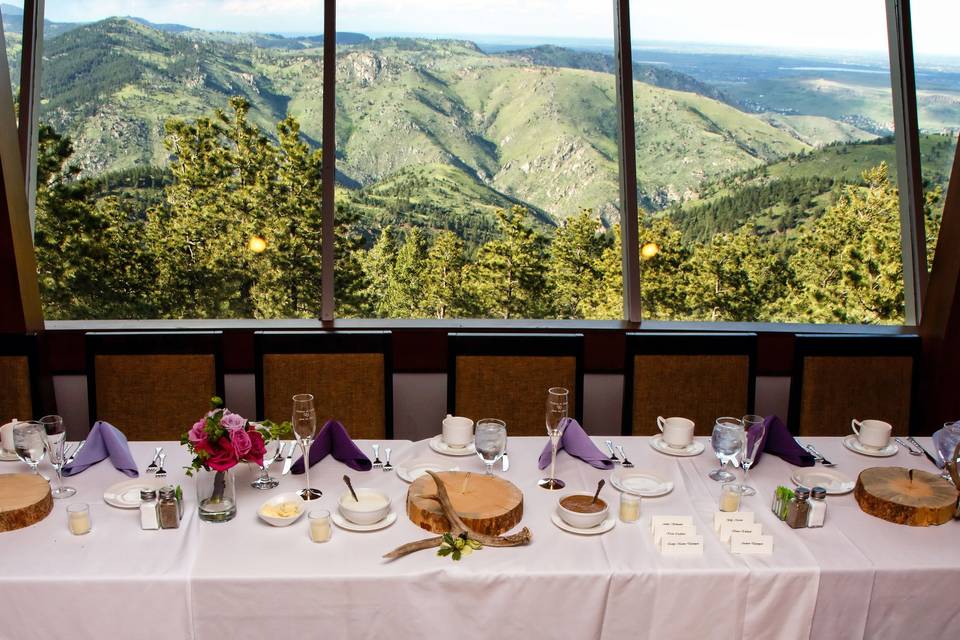 Head Table in Main Dining Room