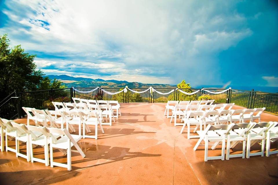 Set for Ceremony on Main Deck