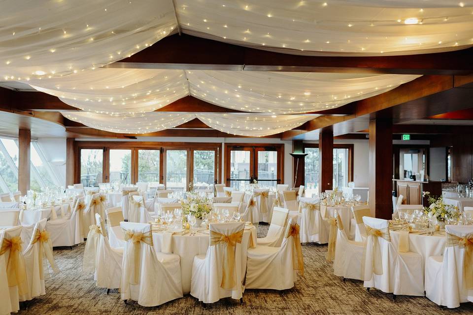 Main Dining Room with Drapery