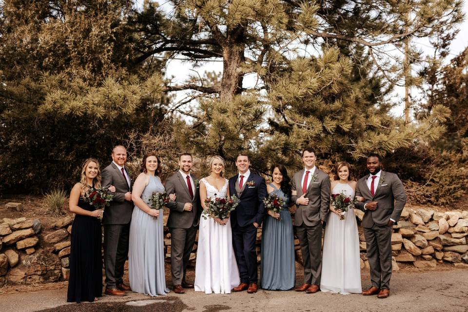 Winter Bridal Party