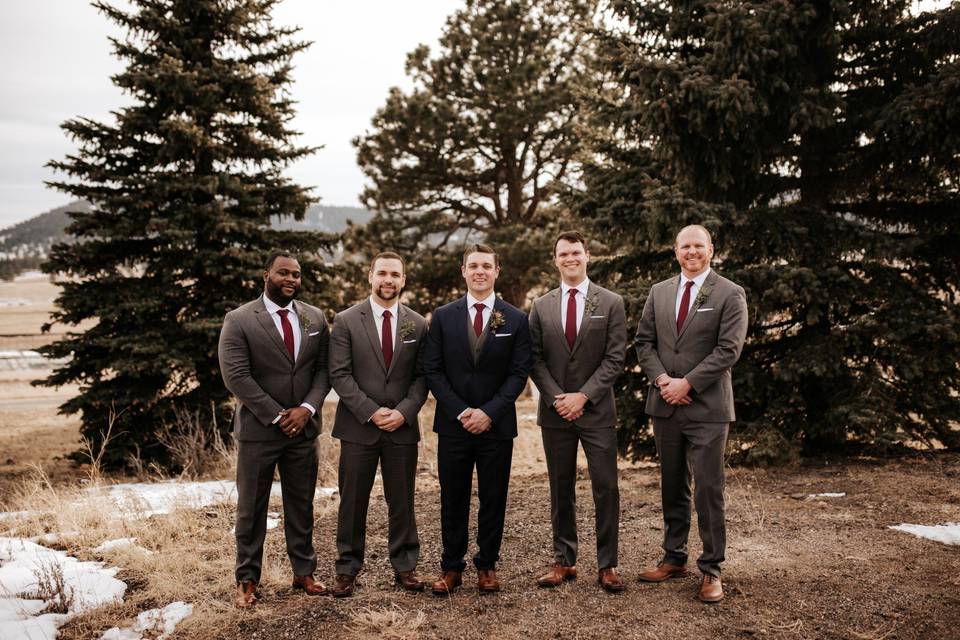 Winter Bridal Party