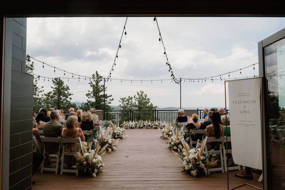 Canyon Room Deck Ceremony