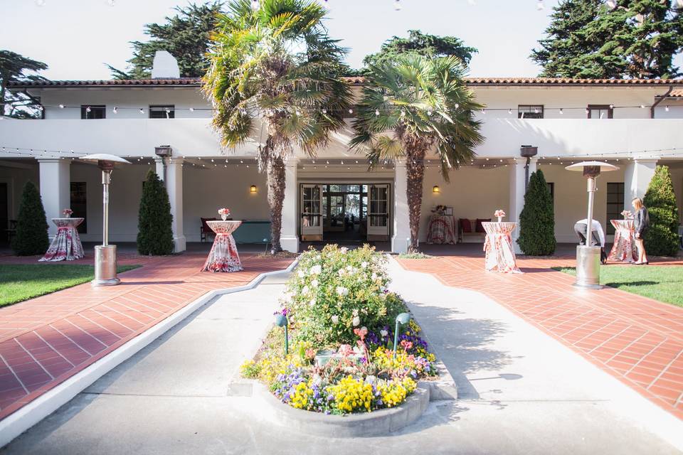 Inside the Golden Gate Club courtyard