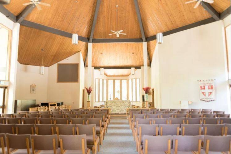 Inside of the church