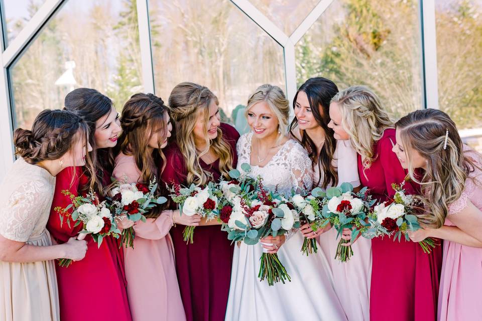 Bridal party portrait