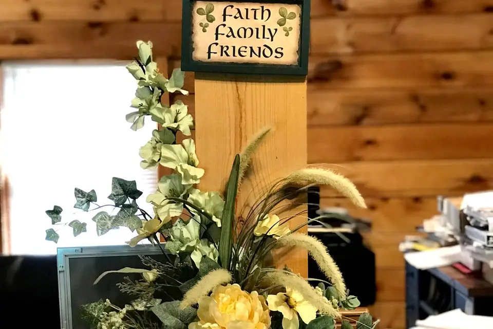 Gone Fishing Funeral Arrangement