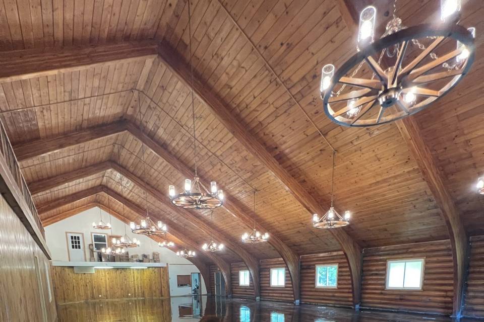 Inside main lodge
