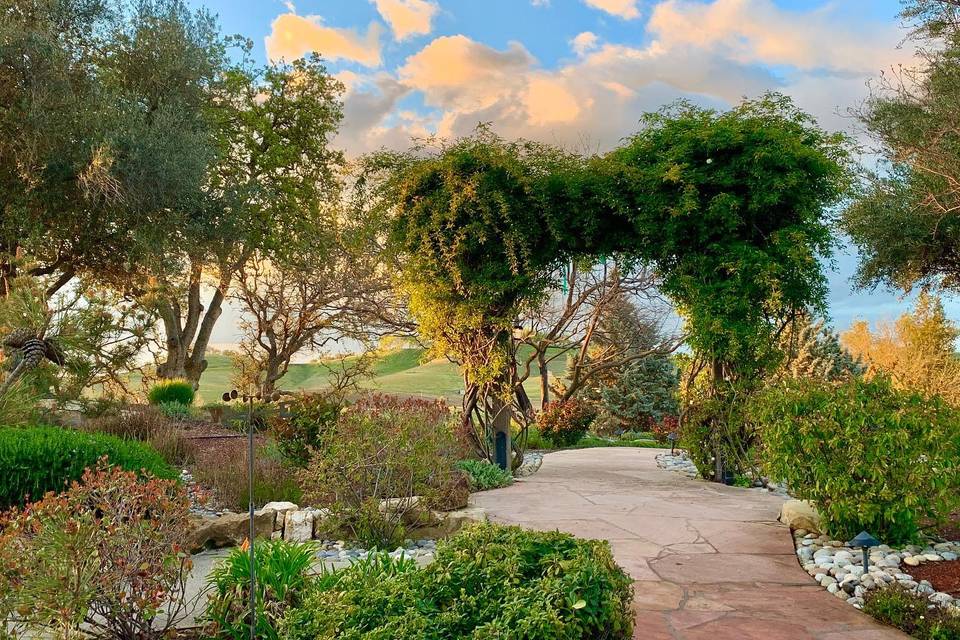 The grand arch at main house